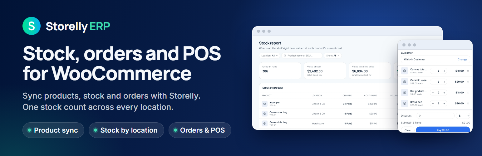 Storelly ERP – B2B Inventory & Multi-Location POS for WooCommerce preview