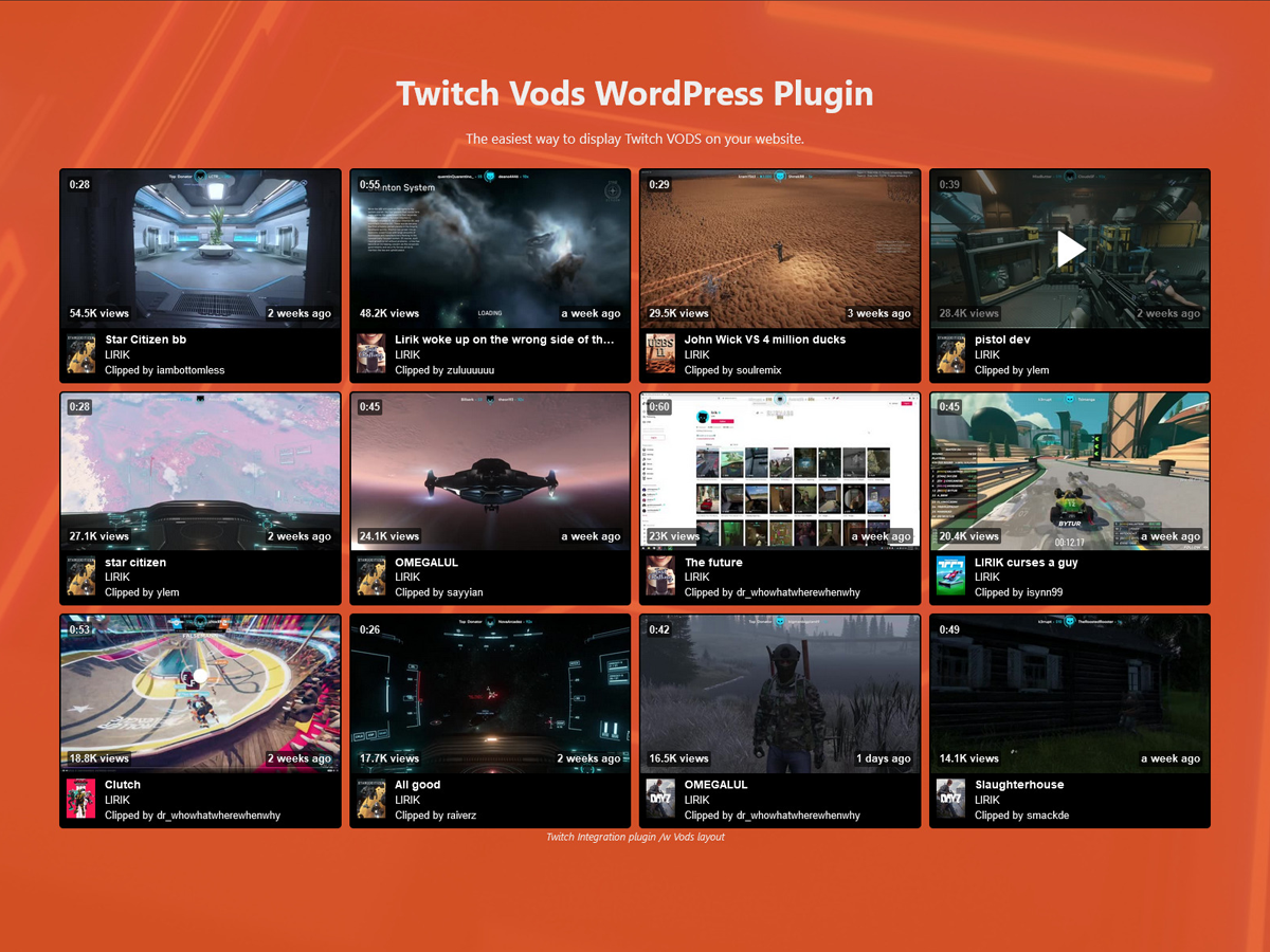 Gaming WordPress Theme - Twitch and  Integration