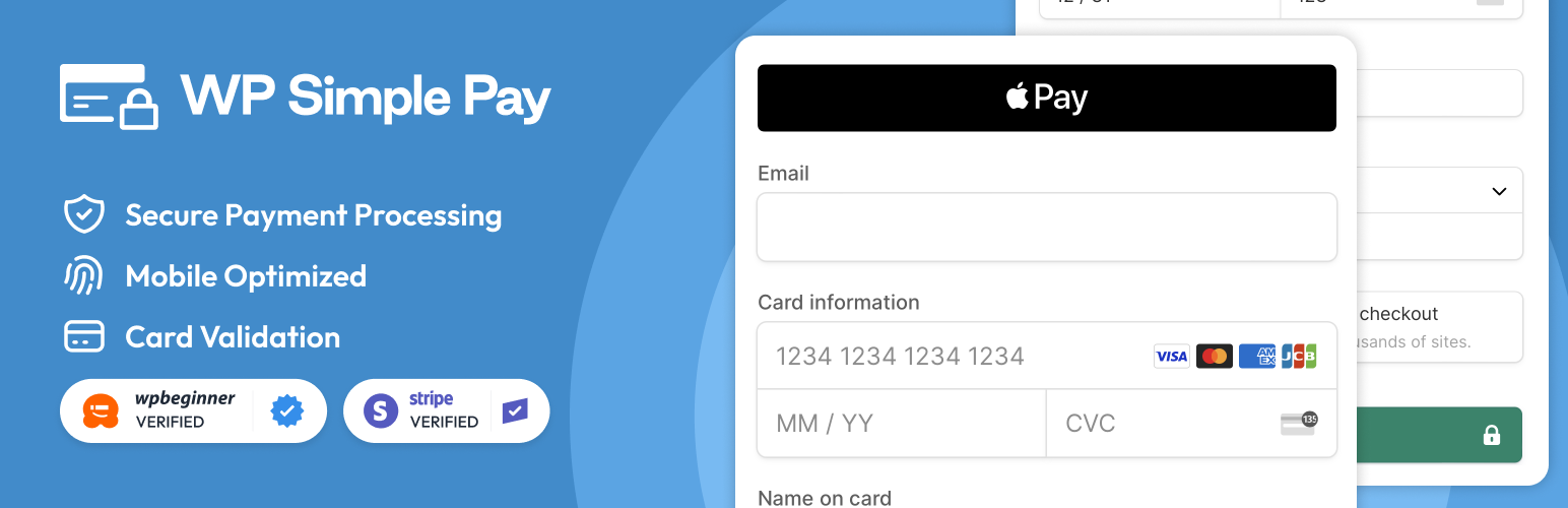 Stripe Payment Forms by WP Simple Pay – Accept Credit Card Payments + Subscriptions with Stripe