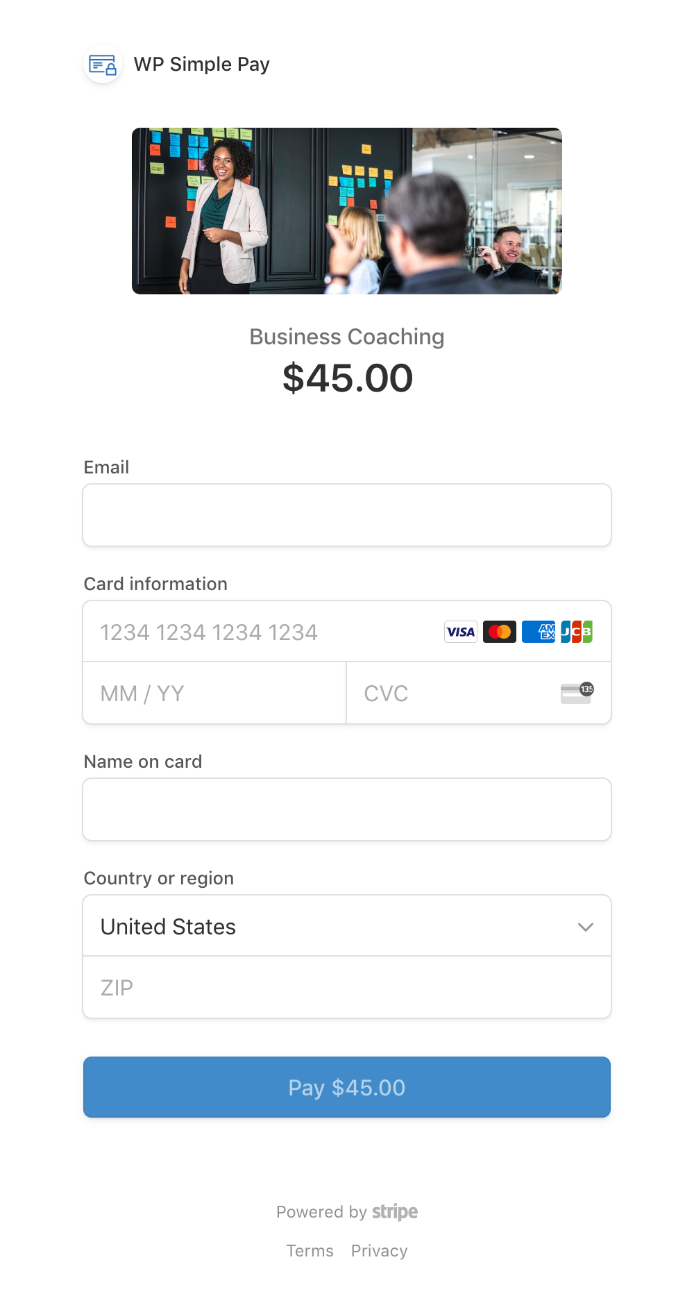 Mobile Stripe Checkout example