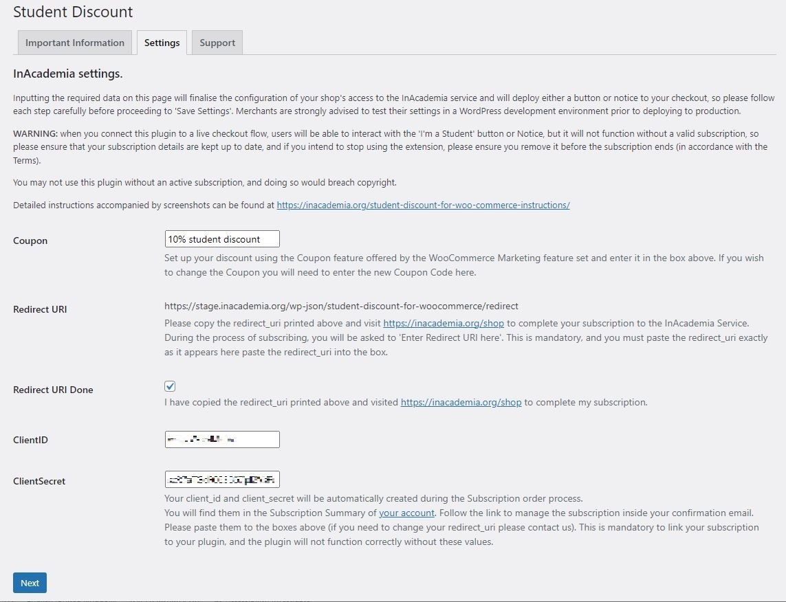 Student Discount for WooCommerce - Screenshot 1