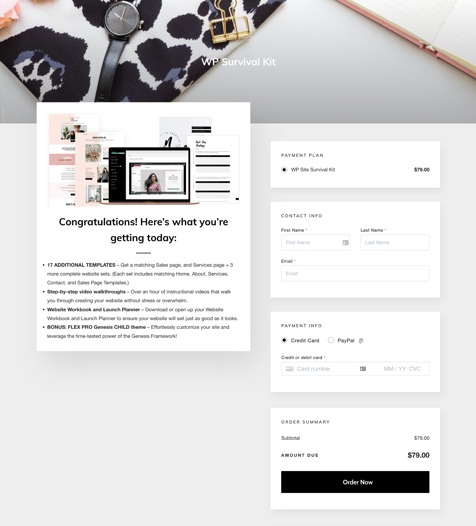Create beautiful, on-brand, high-converting checkout pages.