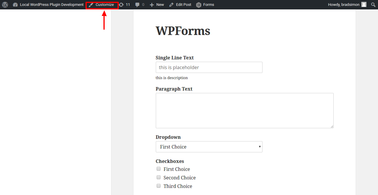 Styler for WPForms