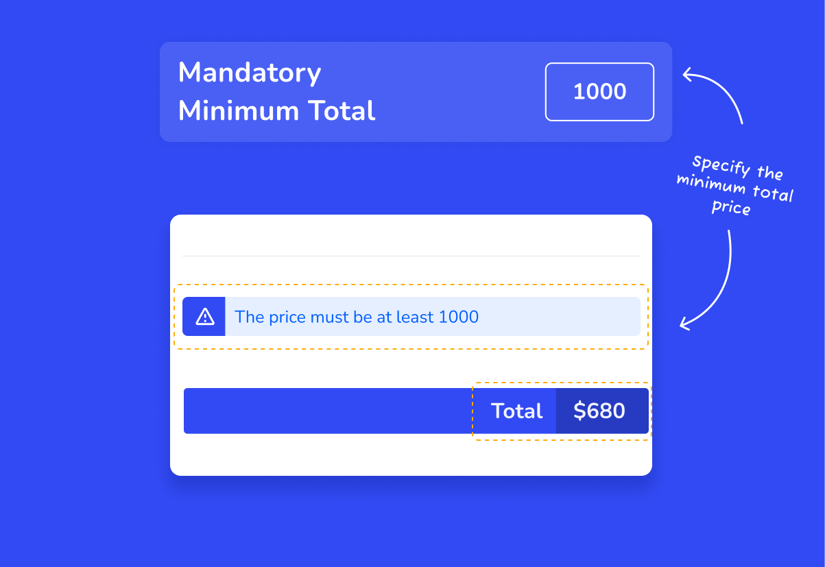 Setting Minimum Threshold for User Progress