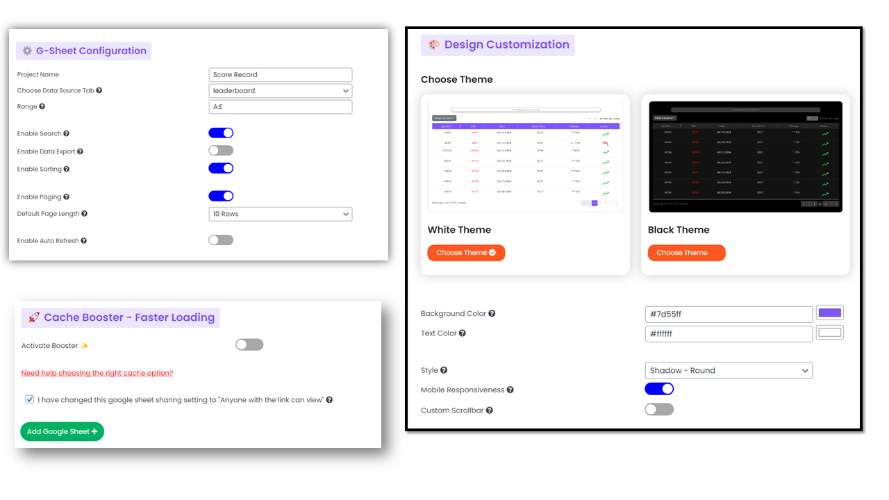 Connect Your Google Sheet