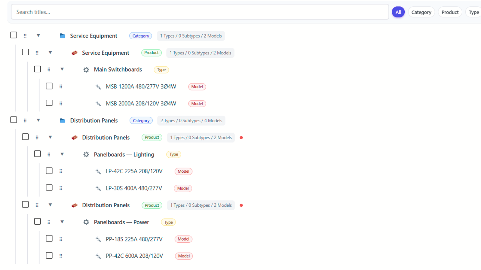 Catalog builder – manage product hierarchy inside WordPress.