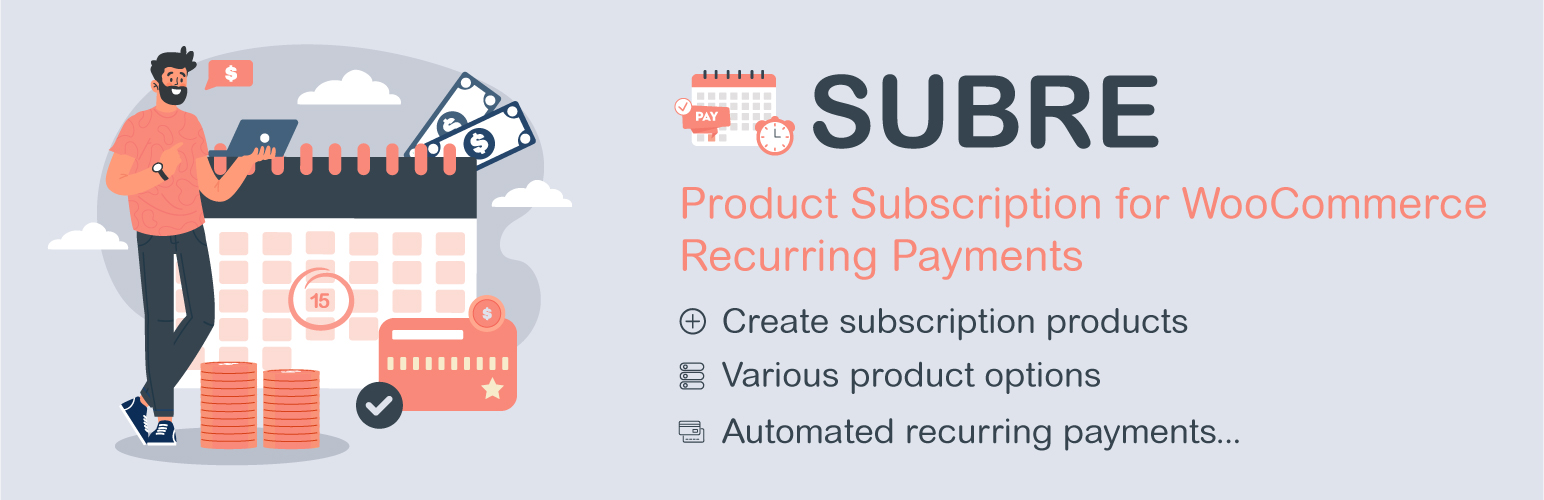 SUBRE – Product Subscription for WooCommerce — Recurring Payments