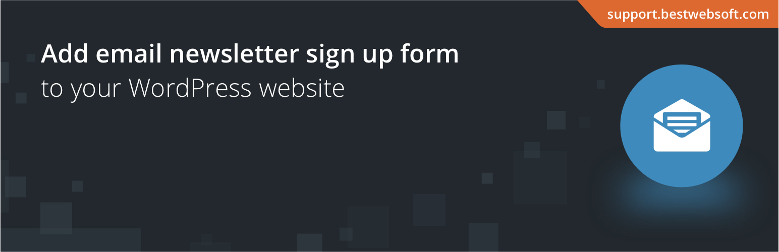 WordPress 外掛 Subscriber by BestWebSoft 的封面圖片。