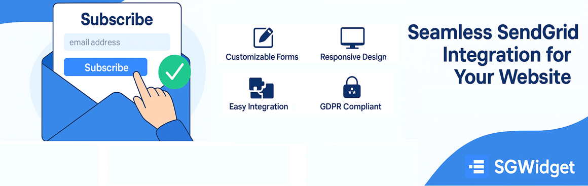 Subscription Widget for SendGrid