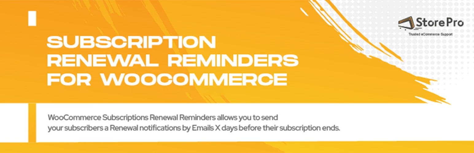 WordPress 外掛 Subscription Renewal Reminders for WooCommerce 的封面圖片。