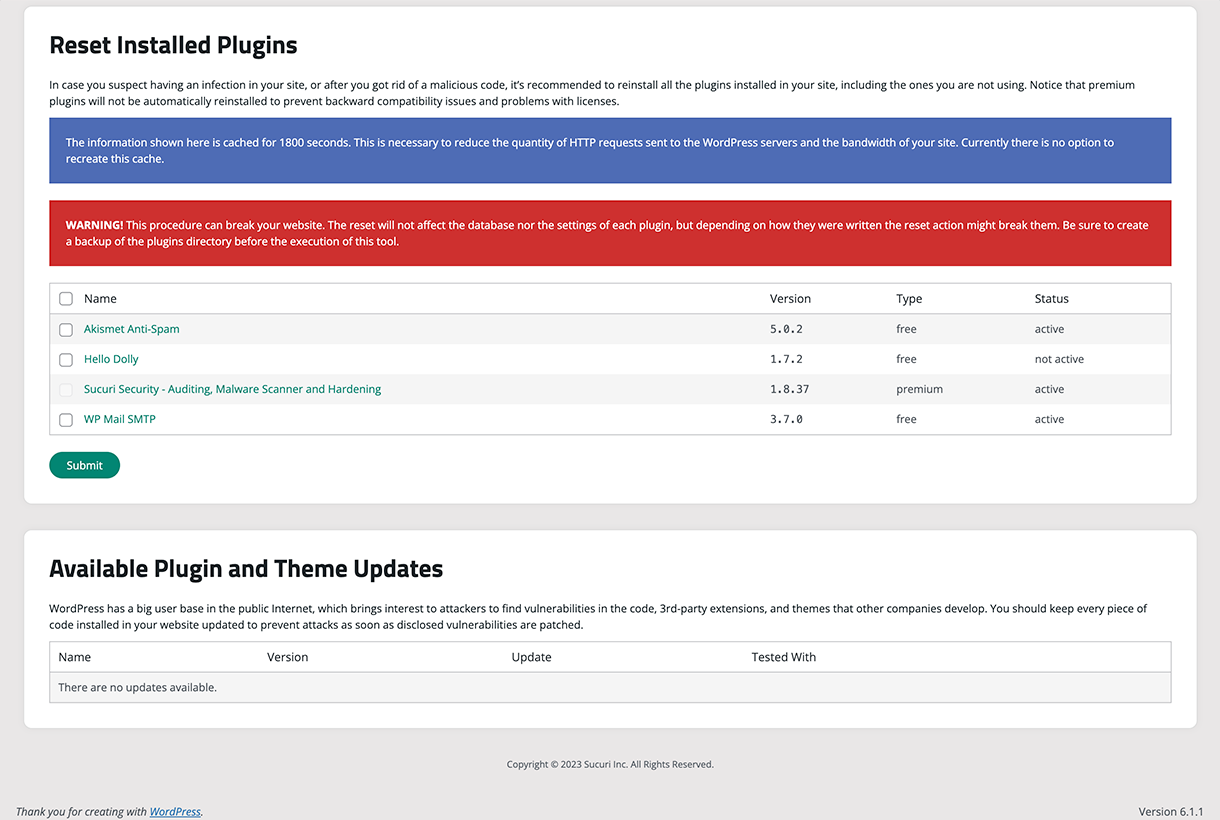 Post Hack Tools - Offers multiple tools to react after the suspiciousness of a hack.