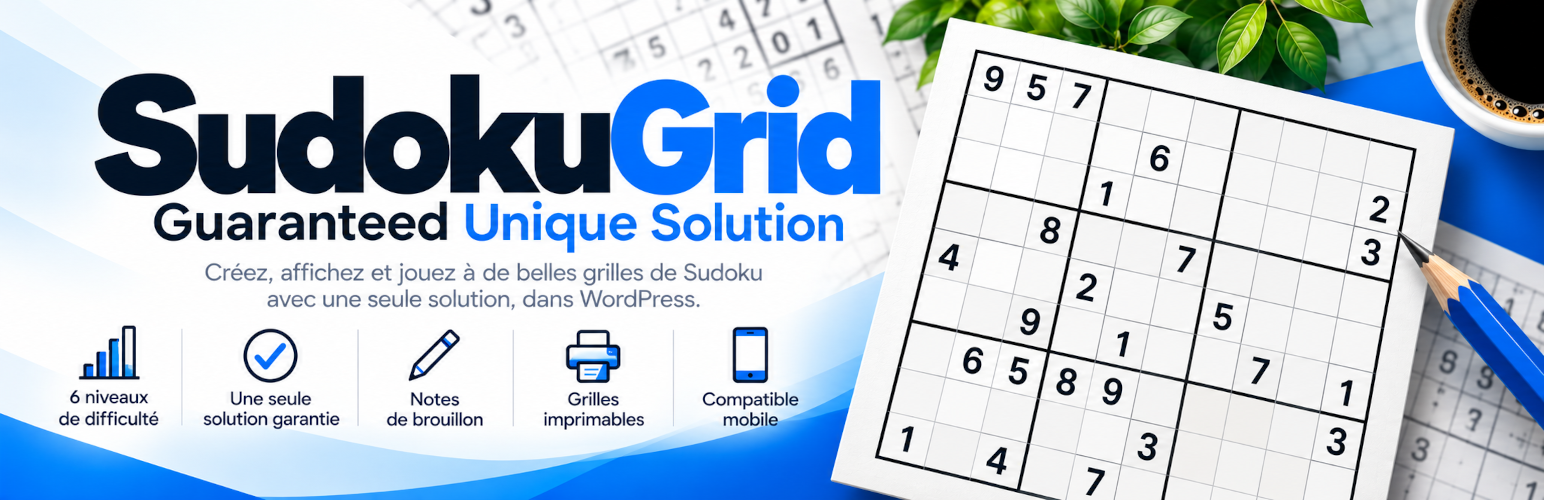 SudokuGrid – Guaranteed Unique Solution preview