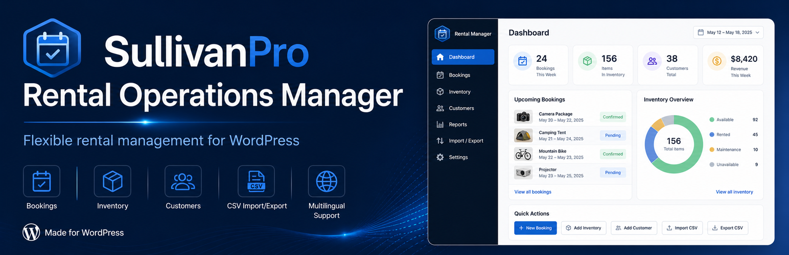 SullivanPro Rental Operations Manager