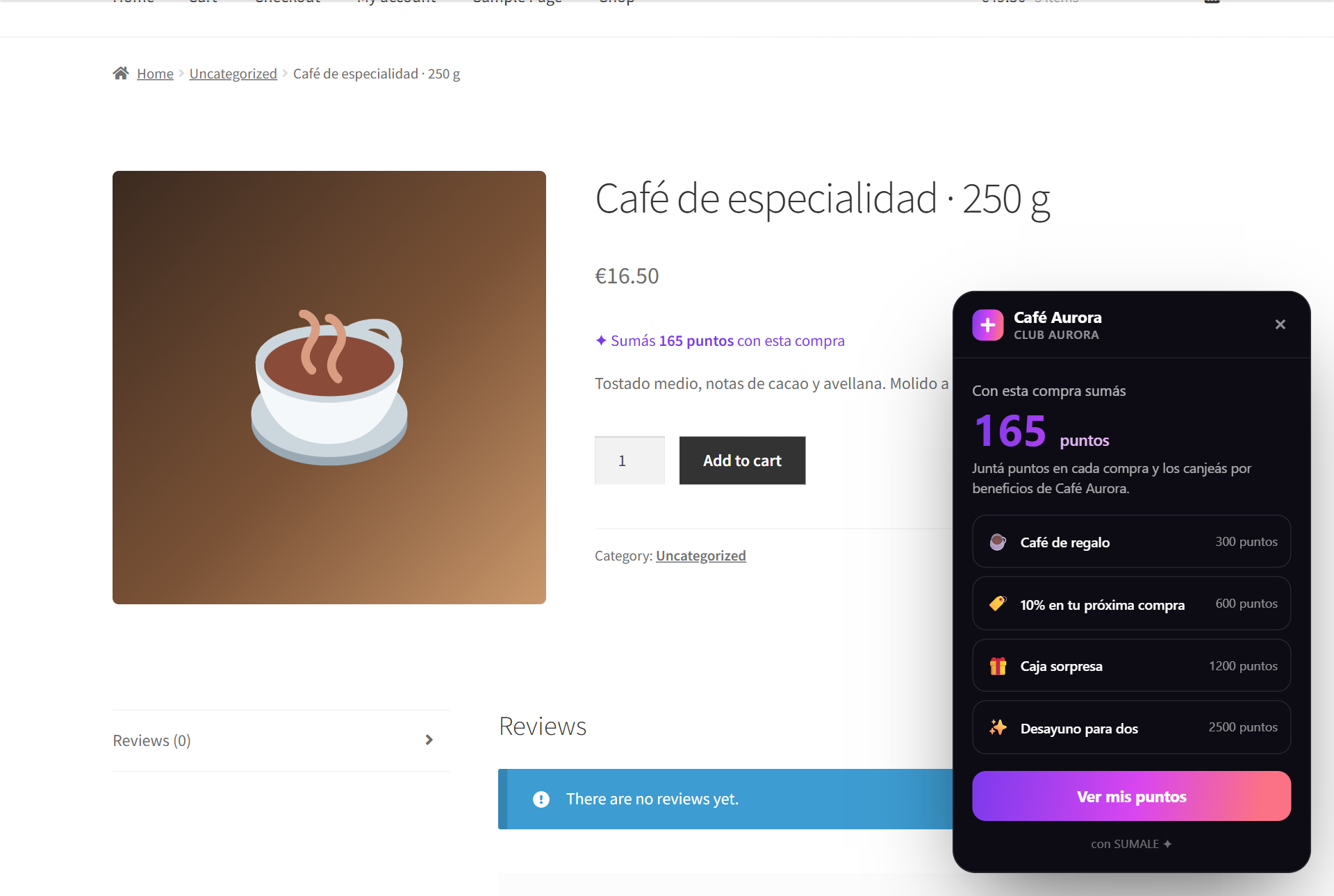 SUMALE – Loyalty Club for WooCommerce