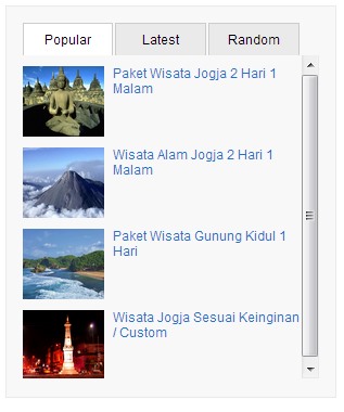 Post Widget form in the sidebar