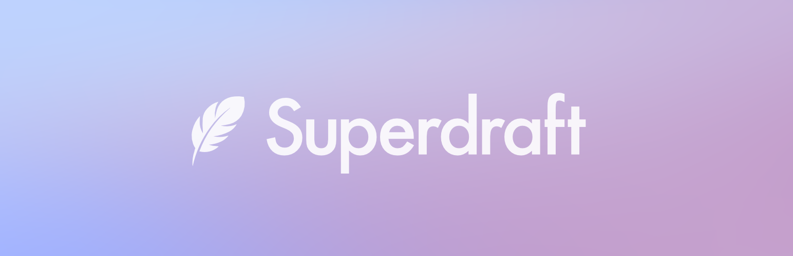 WordPress 外掛 Superdraft 的封面圖片。