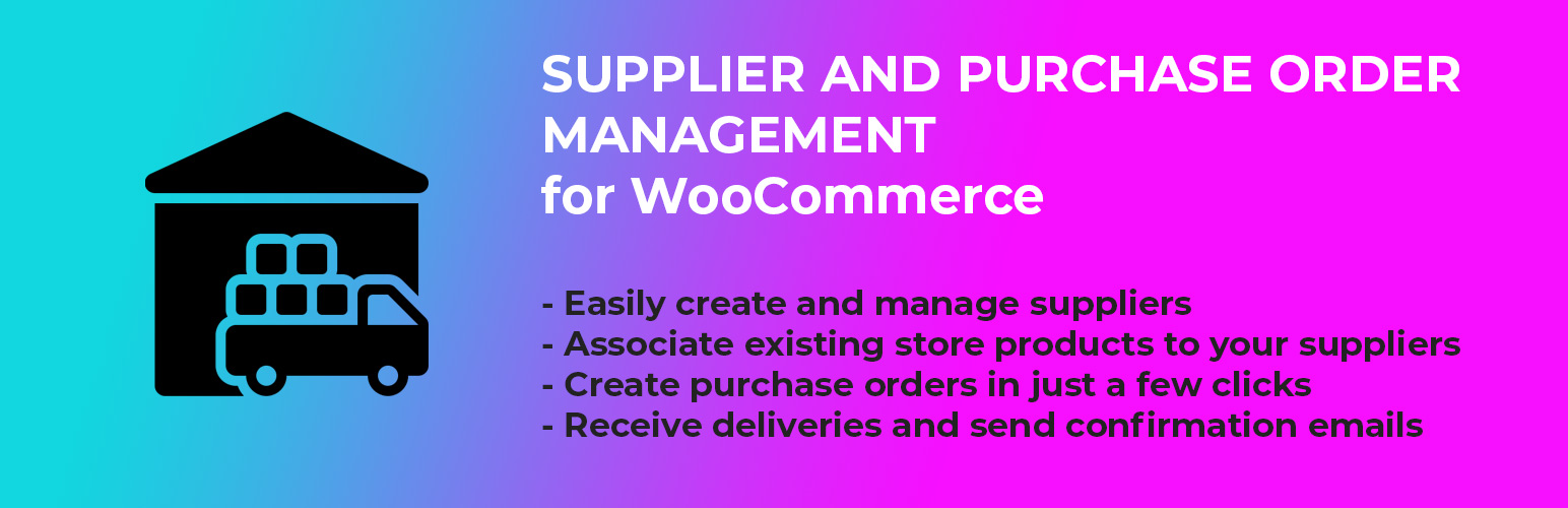 Supplier and Purchase Order Management for WooCommerce