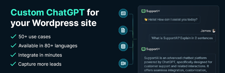 Support AI – AI Chatbot for WordPress