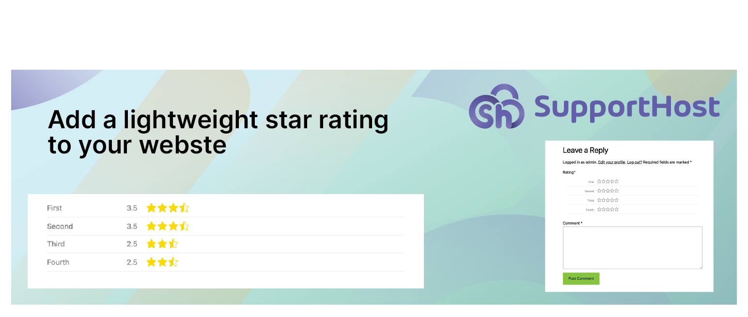 SupportHost Star Rating