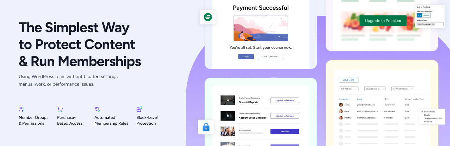 SureMembers – Membership & Content Restriction Plugin