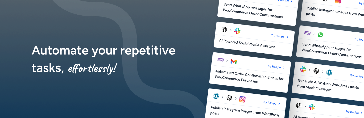 WordPress 外掛 OttoKit: All-in-One Automation Platform (Formerly SureTriggers) 的封面圖片。