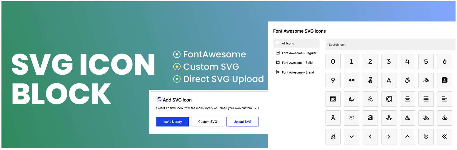 SVG Icon Block