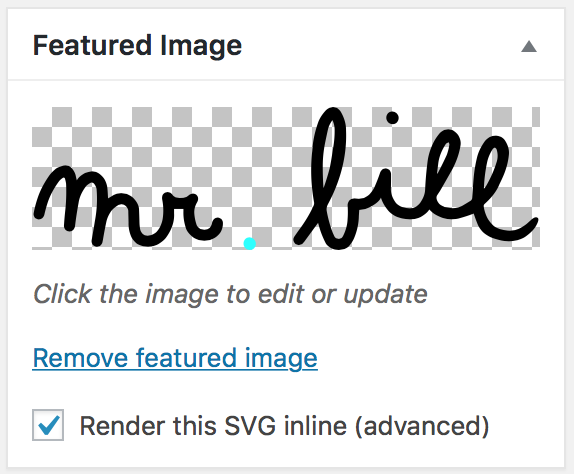 Featured Image checkbox to render SVG inline