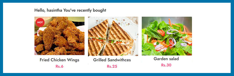 Recent Purchase History Grid for Woocommerce