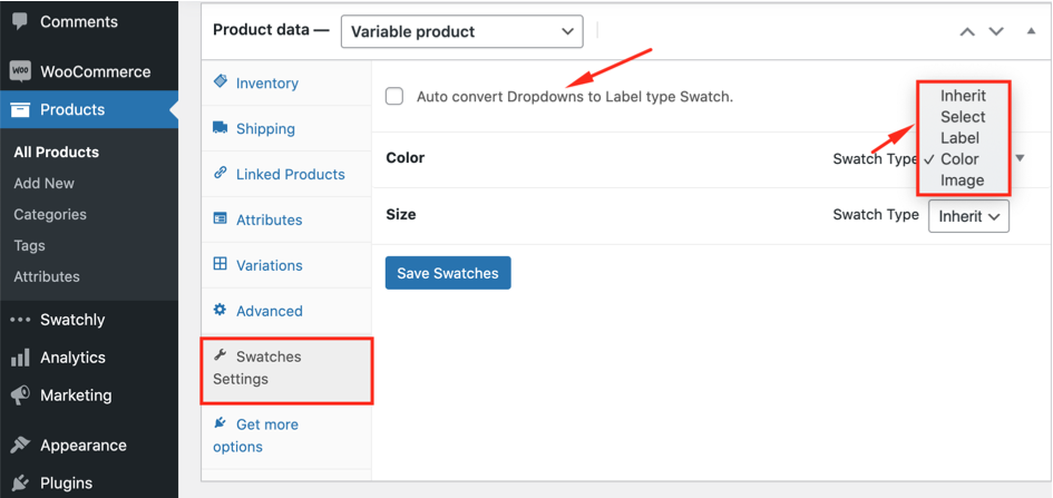 Product level options 1