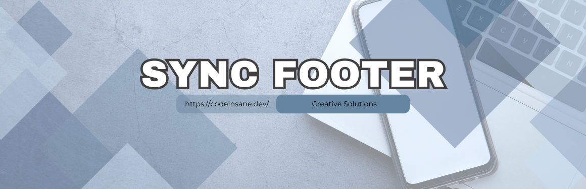 Sync Footer Widget