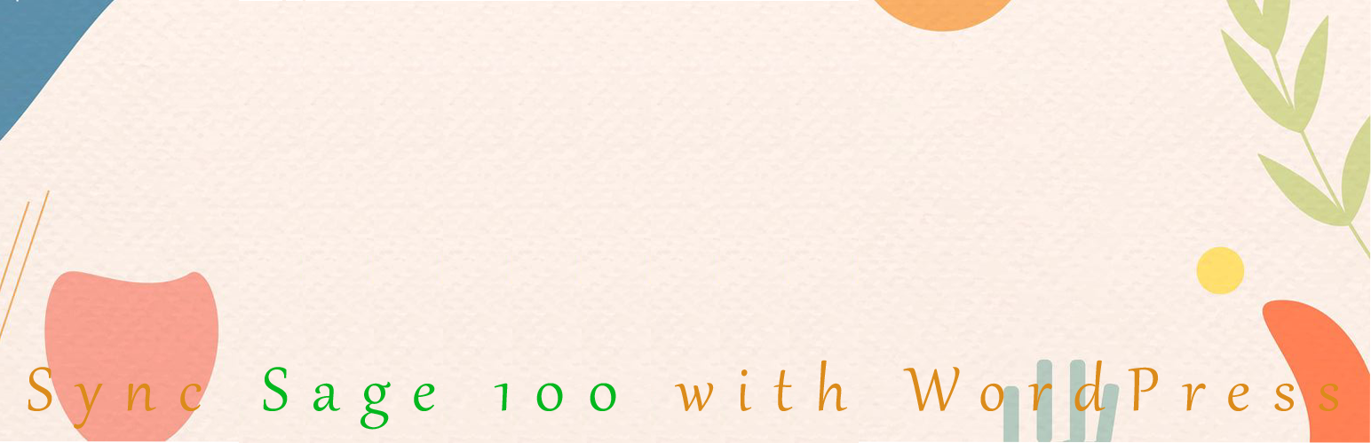 WordPress 外掛 Sync Sage 100 的封面圖片。