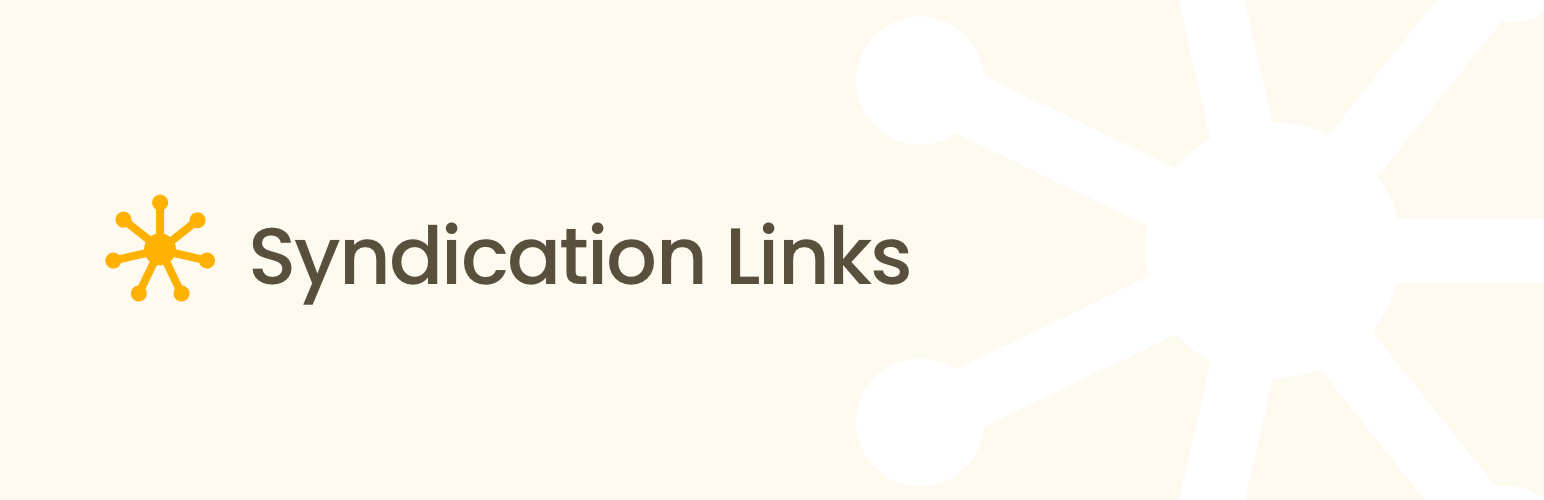 WordPress 外掛 Syndication Links 的封面圖片。