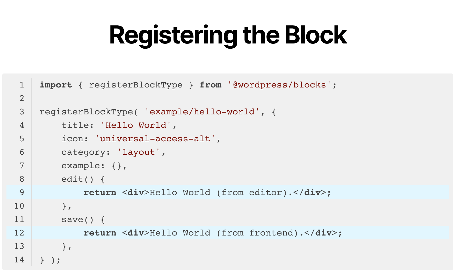 ordningen skyskraber At interagere Syntax-highlighting Code Block (with Server-side Rendering) – WordPress  plugin | WordPress.org