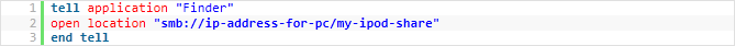 This is a sample image of the plugin in action as applied to AppleScript code.