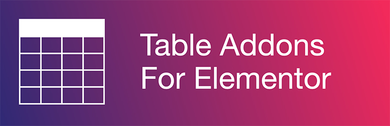 Table Addons For Elementor