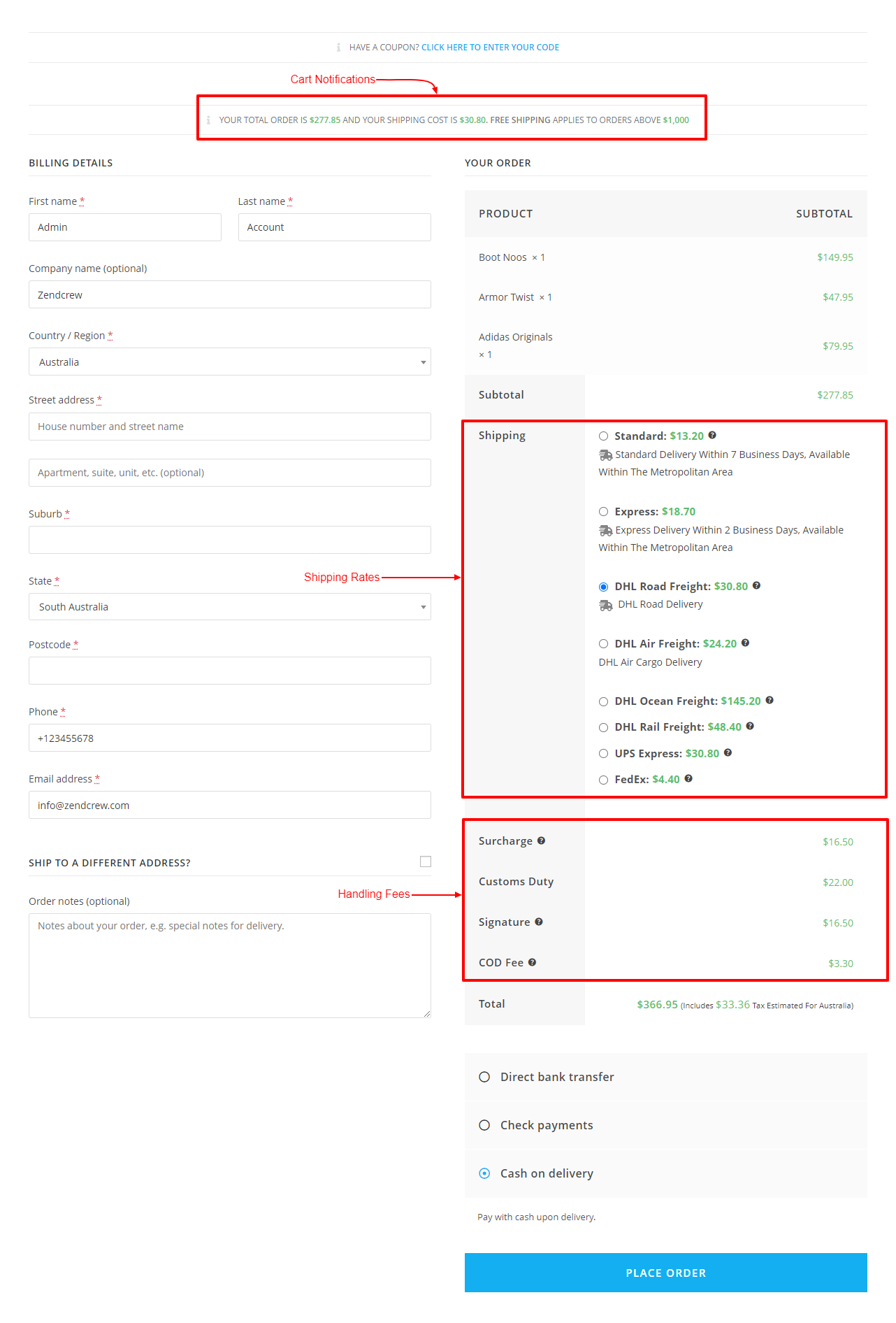 WooCommerce Table Rate Shipping 7