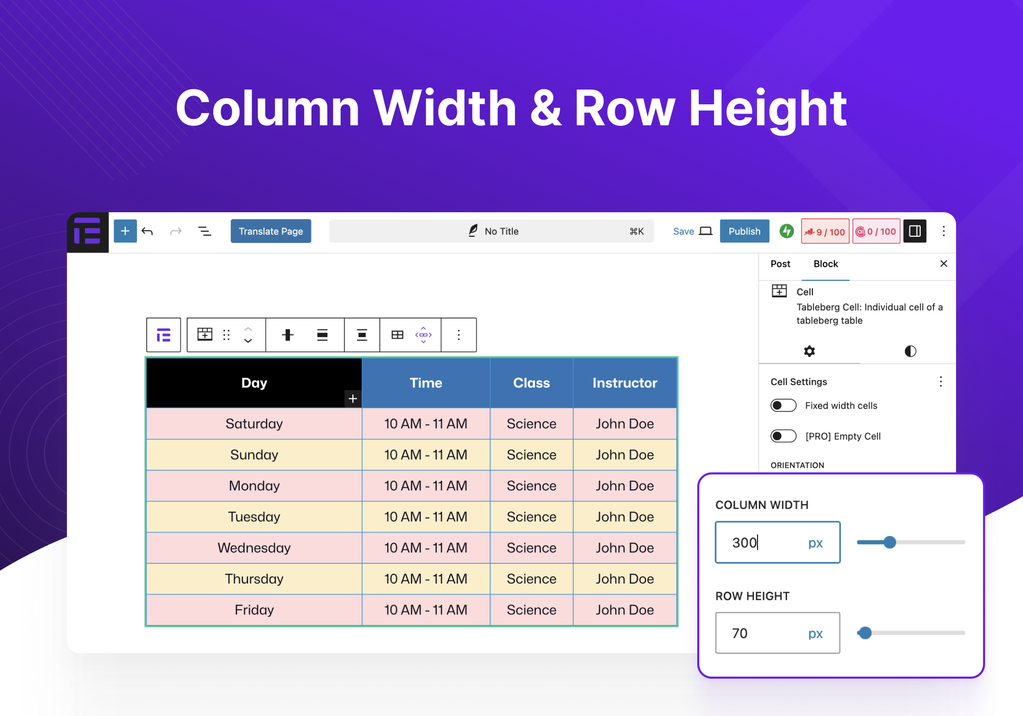 Table Block by Tableberg – WordPress Table Plugin For Block Editor
