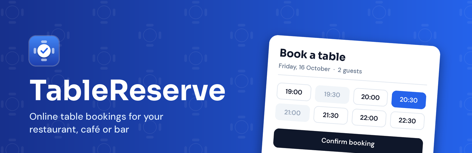 WordPress 外掛 TableReserve 的封面圖片