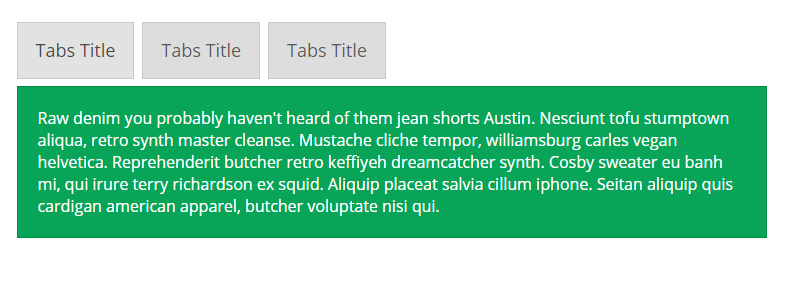 Tabs with margin/space