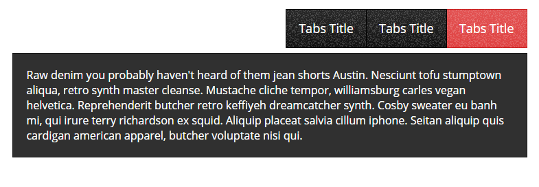 Right Align Tabs