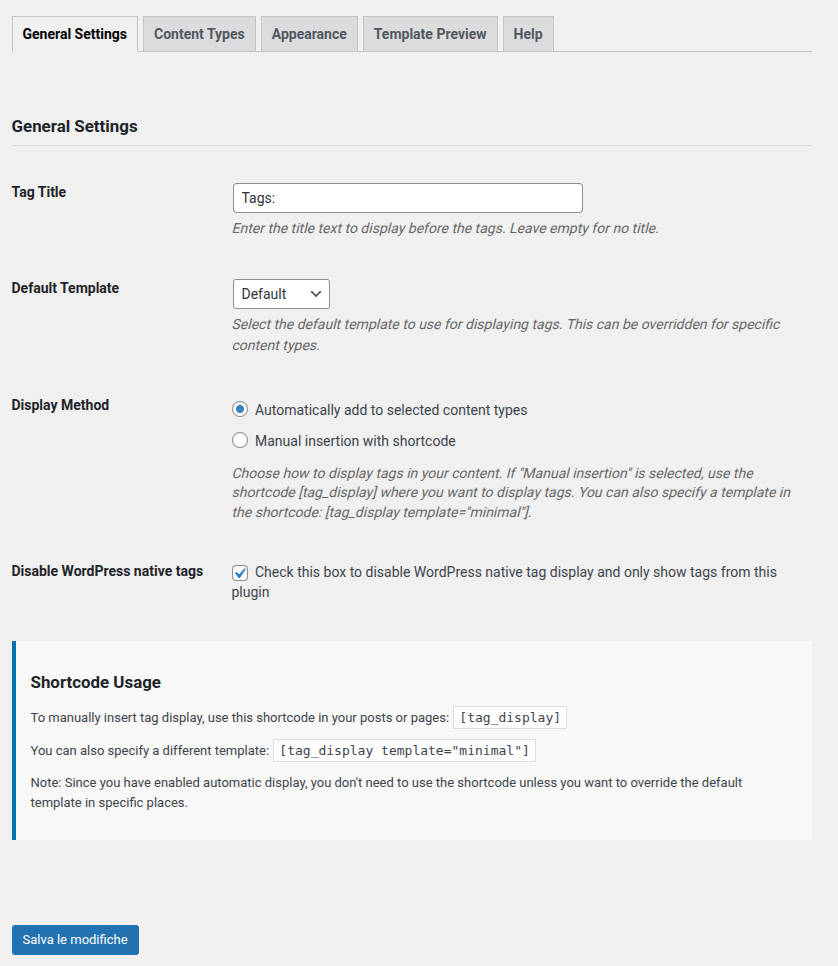 General Settings