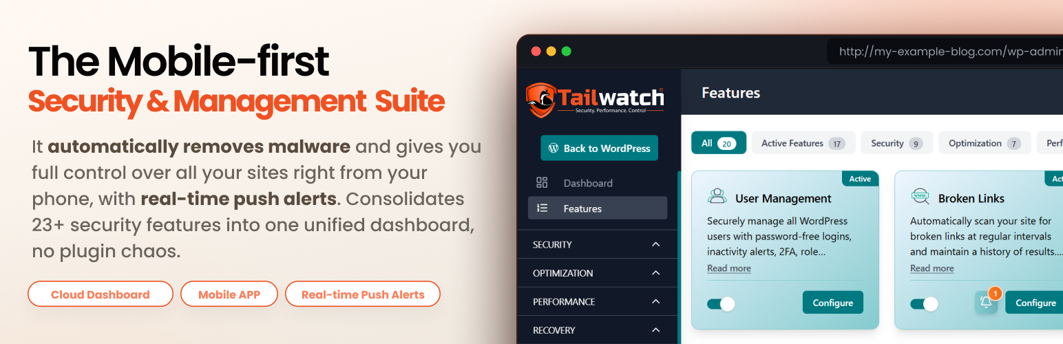 Tailwatch – Security, Backups, Monitoring &amp; Management