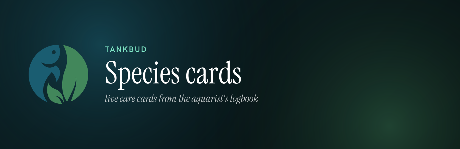 WordPress 外掛 TankBud Species Cards 的封面圖片