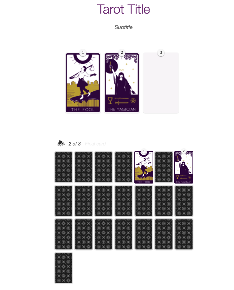 <strong>Images not included in Tarokina Free. Only included in Tarokina Pro.</strong>