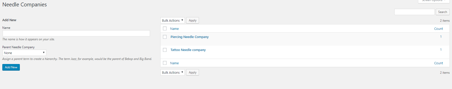 Needle Companies