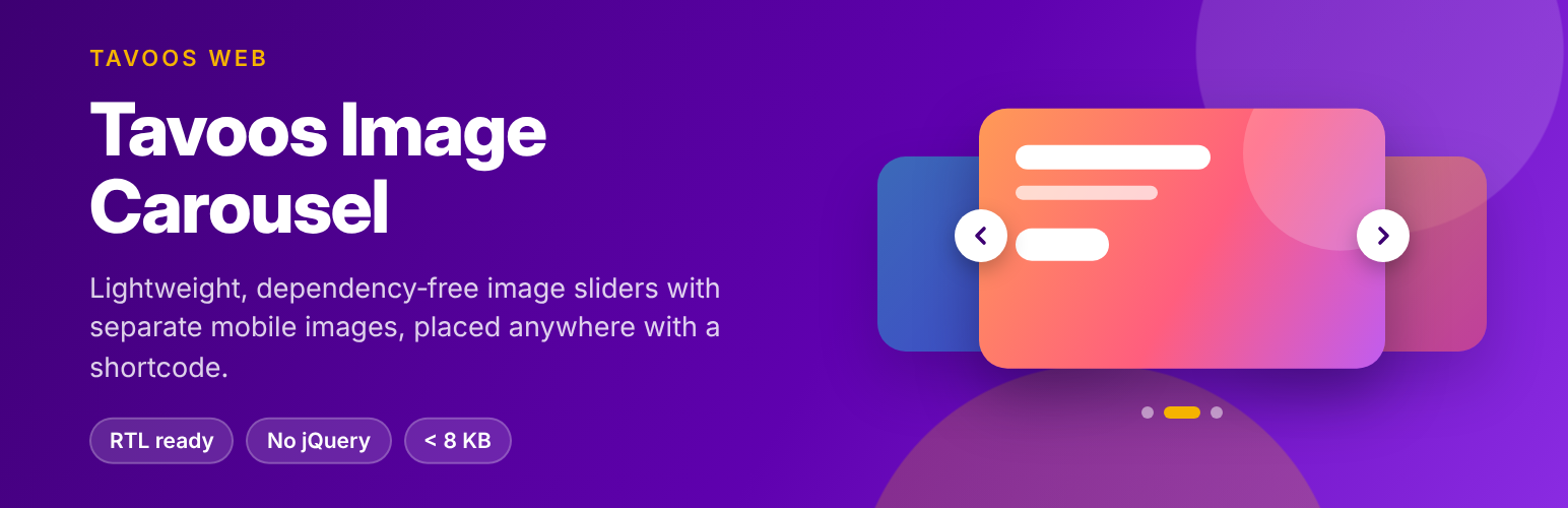 WordPress 外掛 Tavoos Image Carousel 的封面圖片