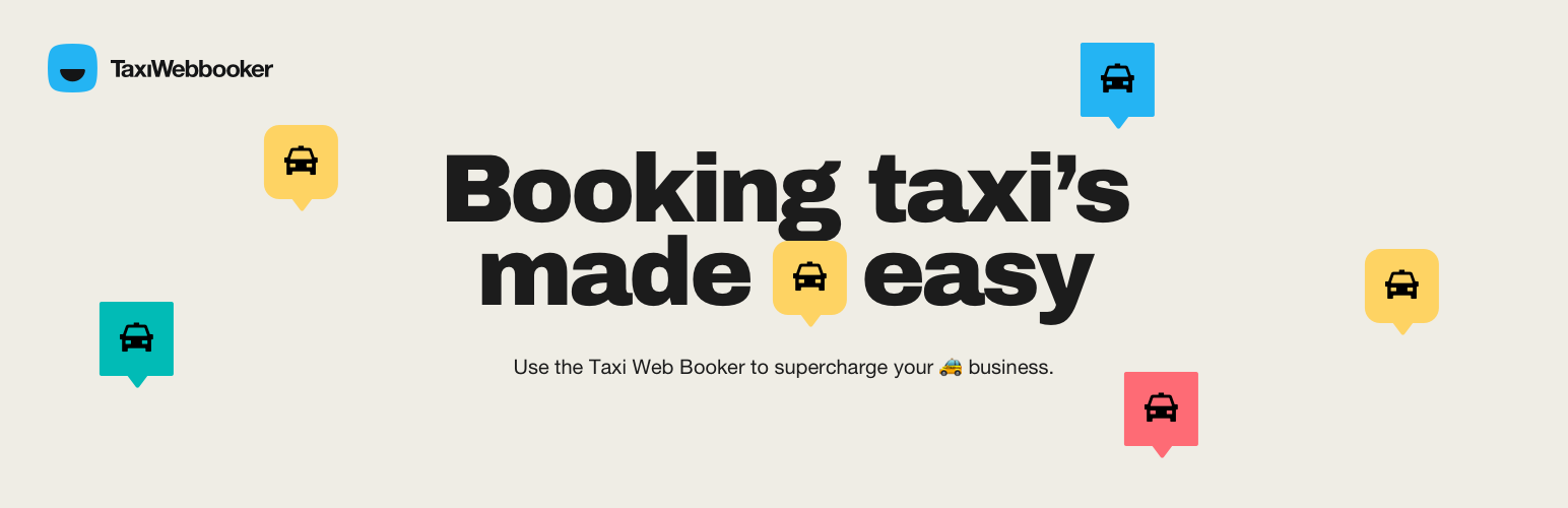 WordPress 外掛 Taxiwebbooker 的封面圖片。