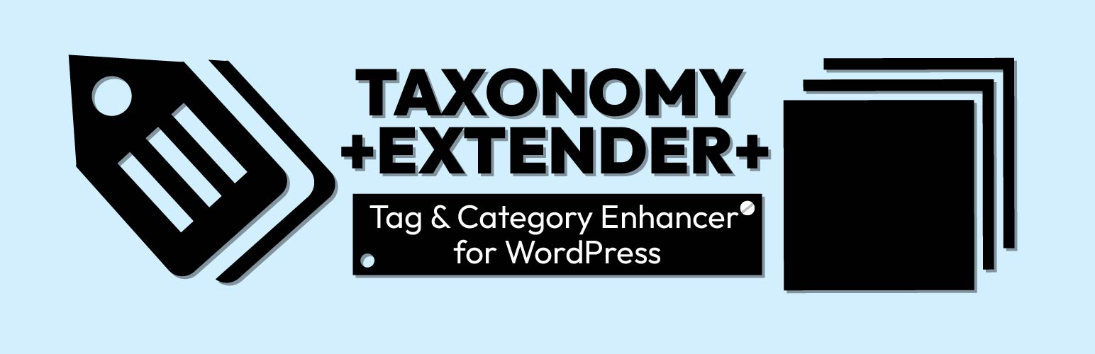 WordPress 外掛 Taxonomy Extender For Categories and Tags 的封面圖片。