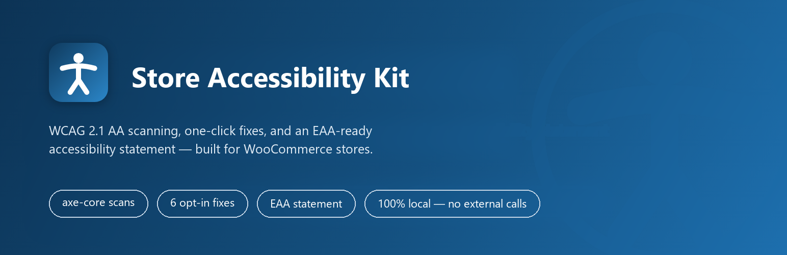 WordPress 外掛 Store Accessibility Kit for WooCommerce 的封面圖片