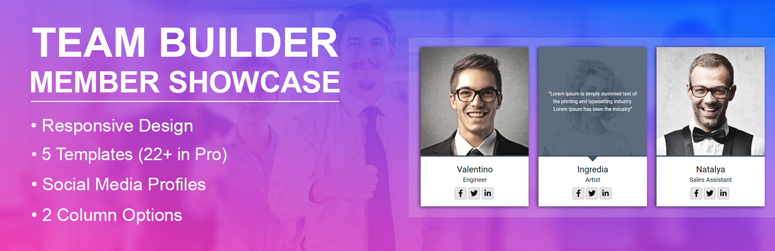 Team Member Team Showcase